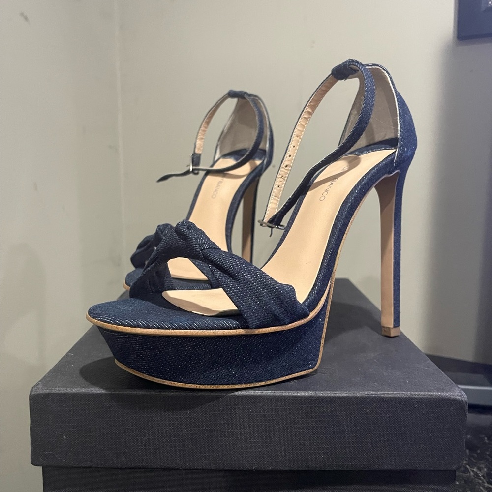 Tony bianco denim sandals
